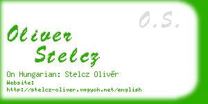 oliver stelcz business card